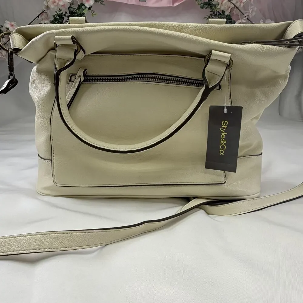 Style‎ & Co Hudsonn Alabaster Tote, Bag Women’s NWT